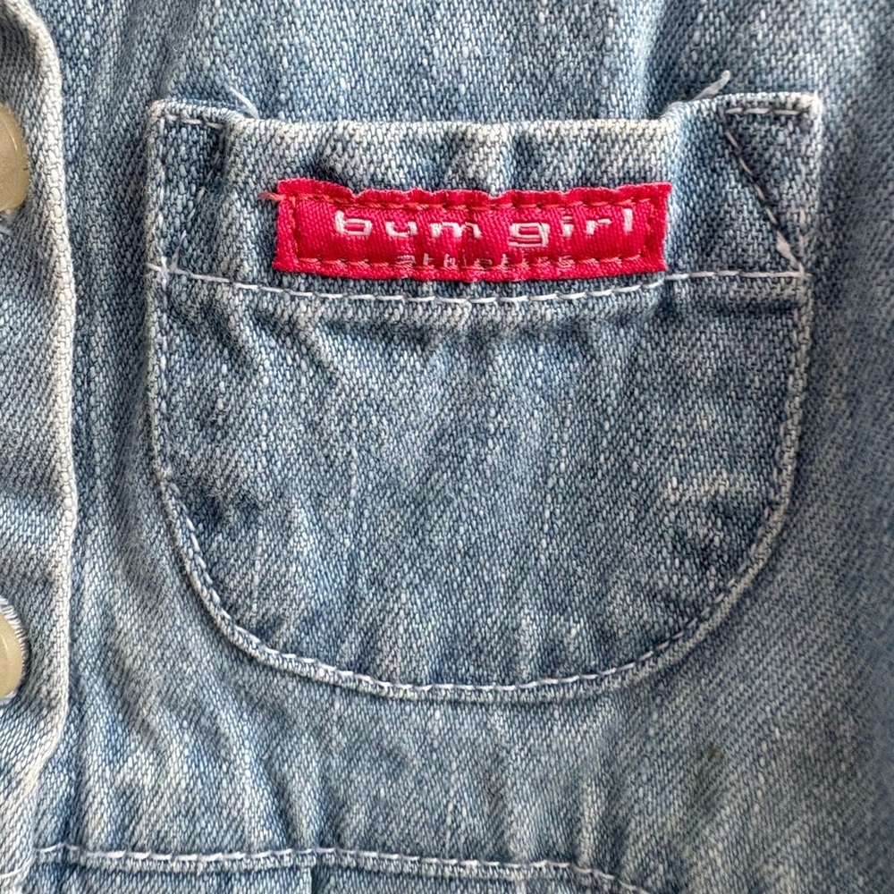 Vintage b.u.m. Equipment Denim Dress 2T Y2K Toddler - Picture 6 of 6
